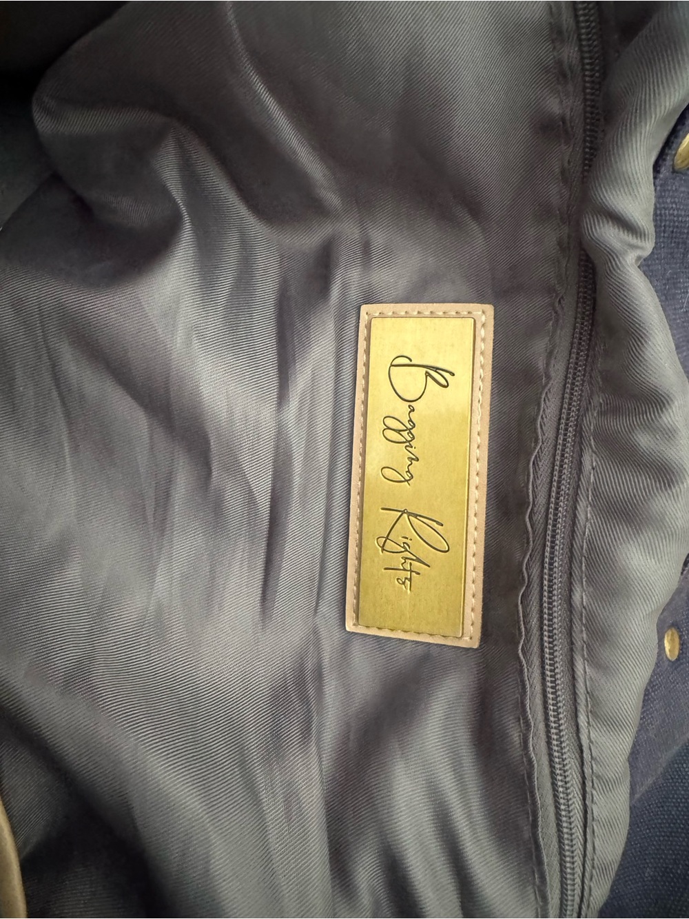 Bagging Rights Navy Tote Bag